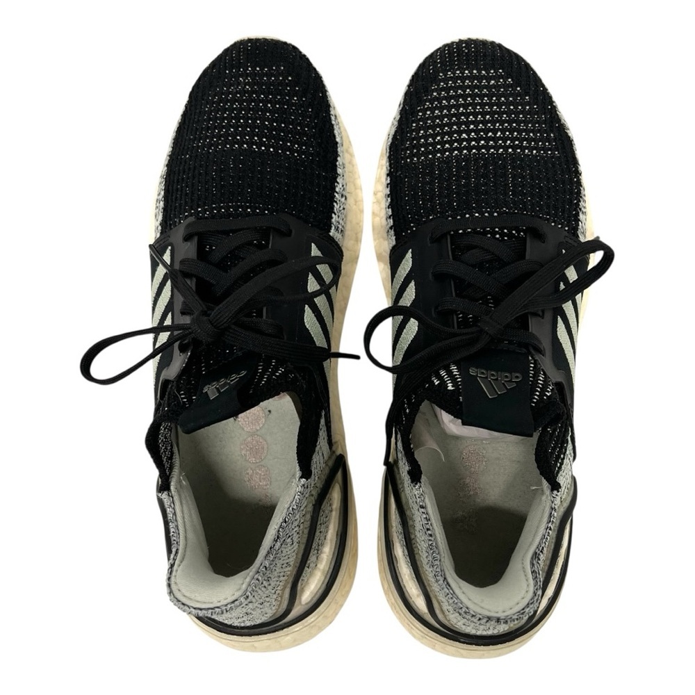 Adidas UltraBoost 19 Linen Green Black Oreo Athletic Running Shoes Women’s 8.5 - Picture 9 of 15
